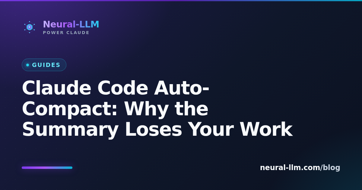 Claude Code auto-compact context loss and session continuity