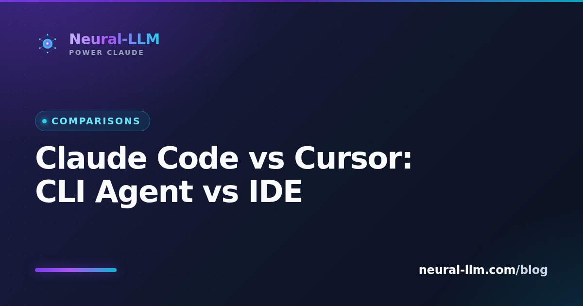 Claude Code CLI agent compared with Cursor IDE assistant