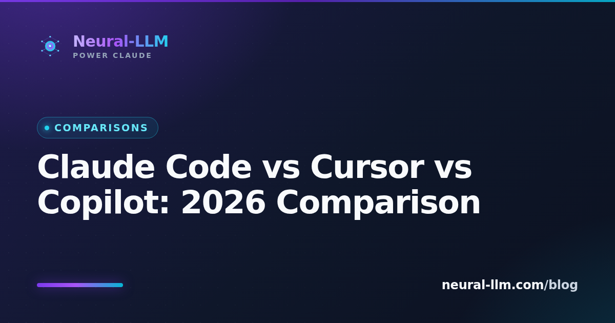 Claude Code vs Cursor vs GitHub Copilot 2026 comparison