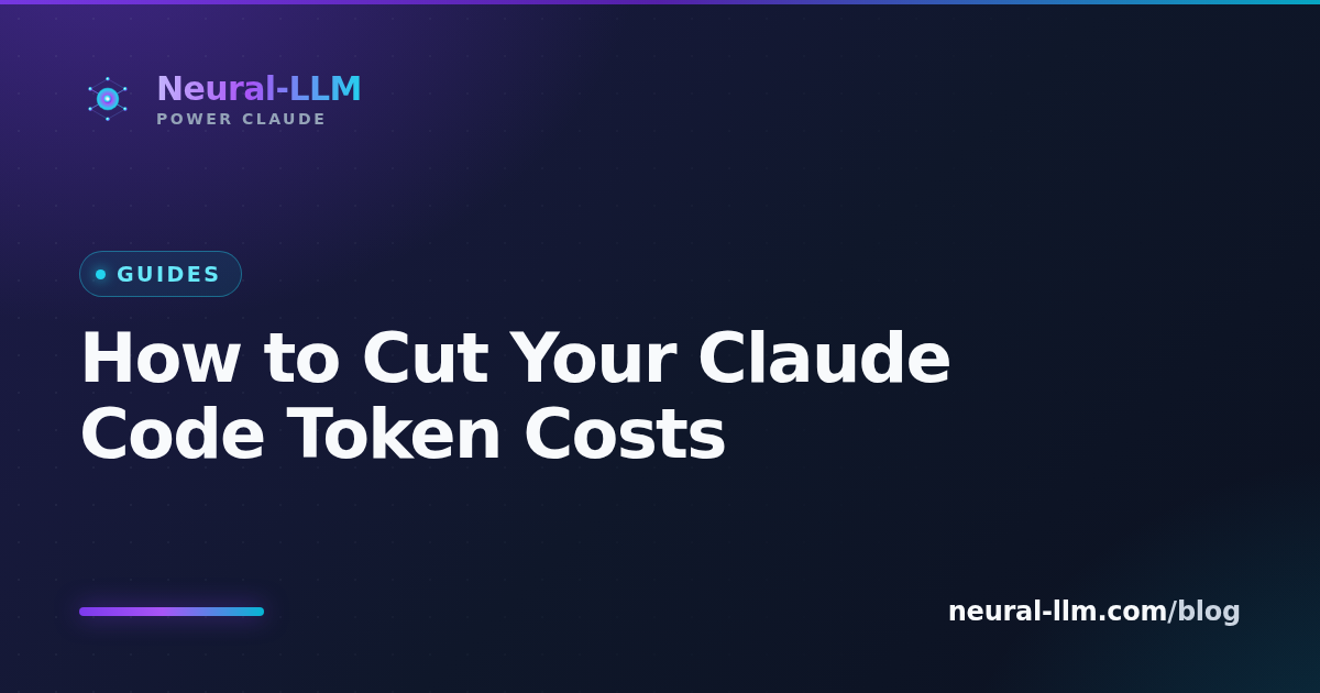 How to Cut Your Claude Code Token Costs