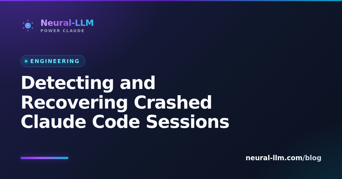 Detecting stale Claude Code session heartbeats and recovering crashed sessions
