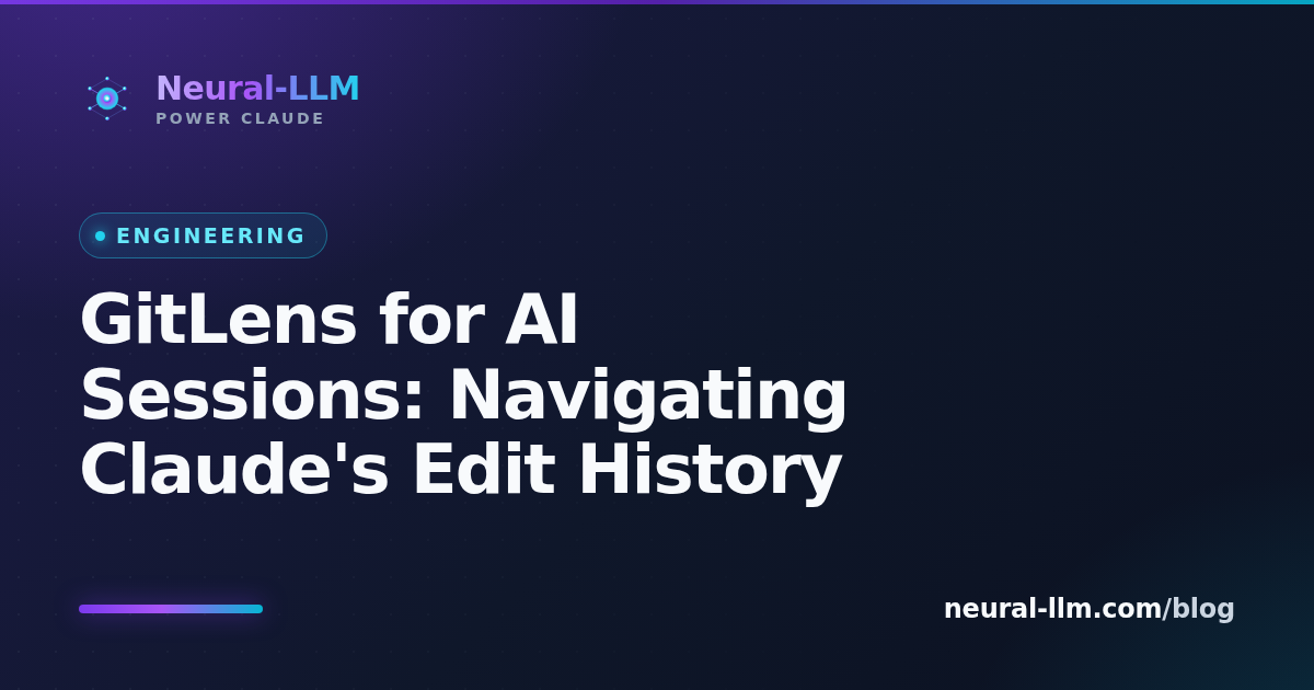 GitLens-style navigation for Claude Code AI session history