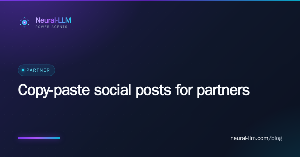 Copy-paste social posts for partners