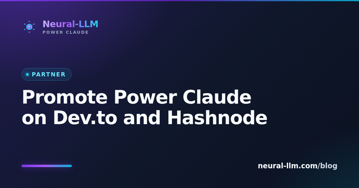 Promote Power Claude on Dev.to and Hashnode