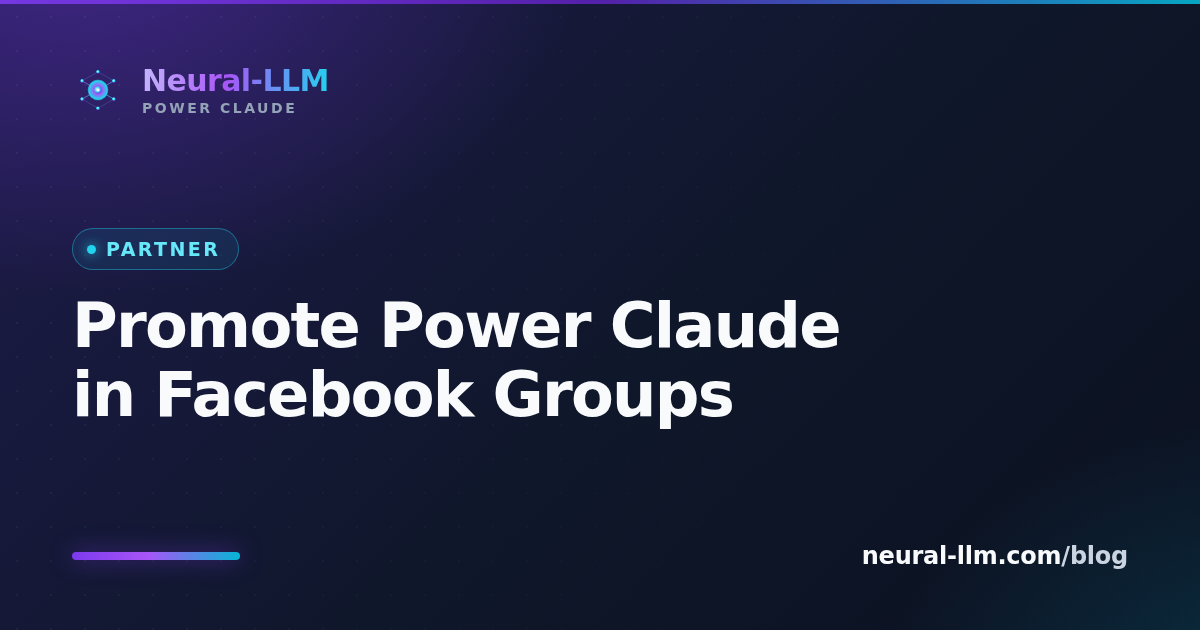 Promote Power Claude in Facebook Groups
