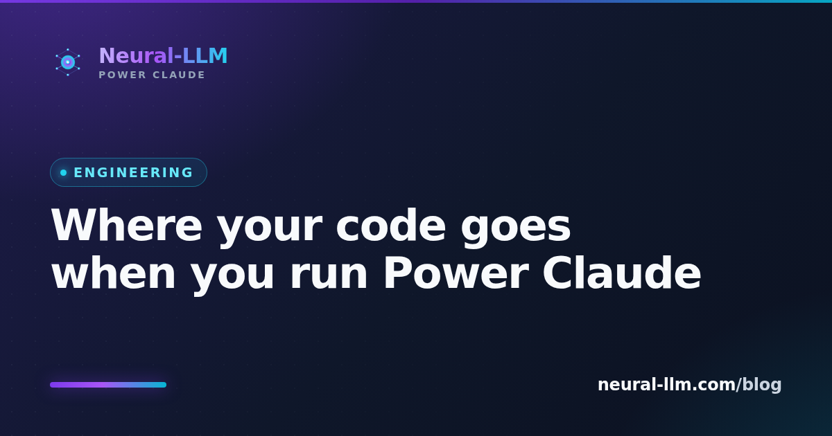 Power Claude running locally in VS Code with only an anonymous license check leaving the machine