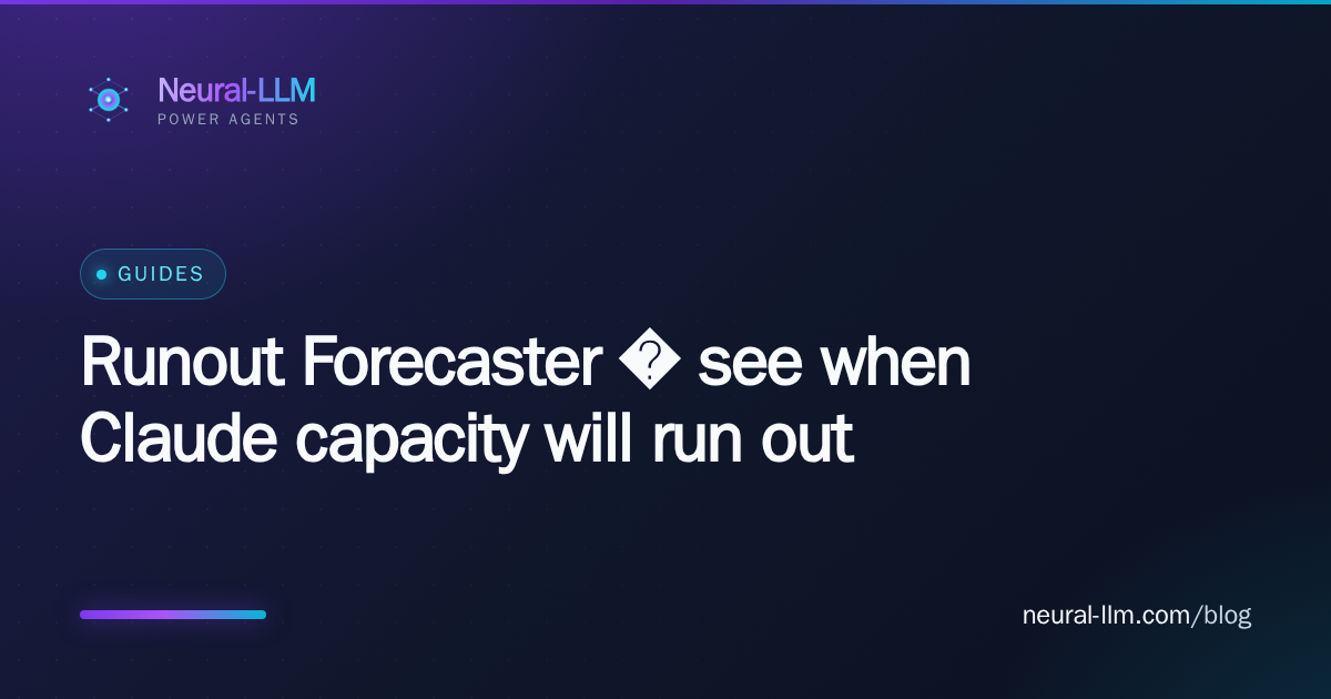 Runout Forecaster — see when Claude capacity will run out