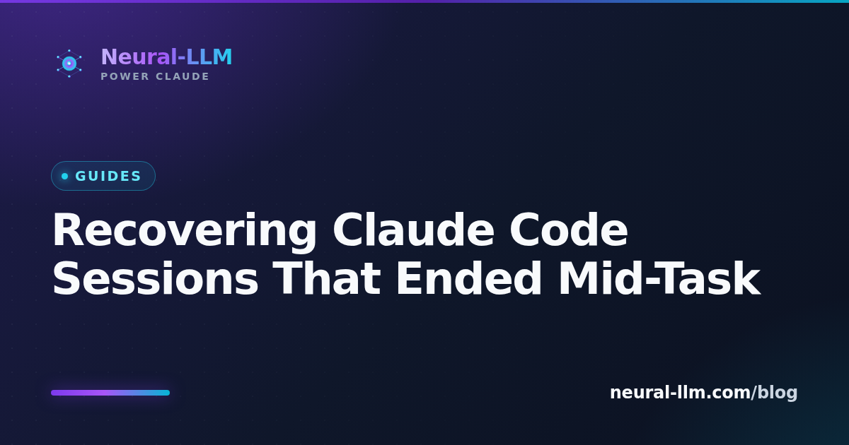 Recovering a crashed Claude Code session with pending TodoWrite items