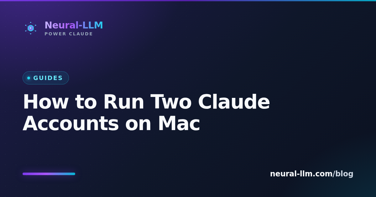 How to Run Two Claude Accounts on Mac